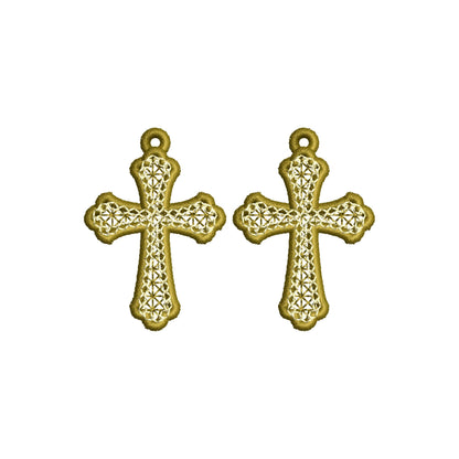 Cross Earrings FSL