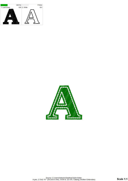 Fill Stitch Font Tinsley