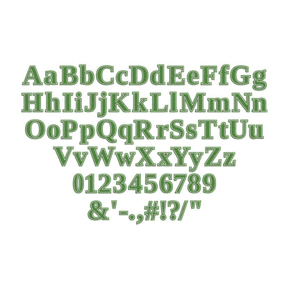 Fill Stitch Font Tinsley