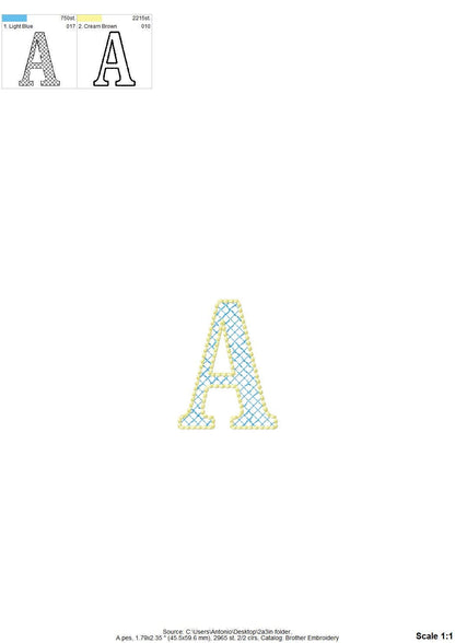 Diamond Patterned Font Nolan