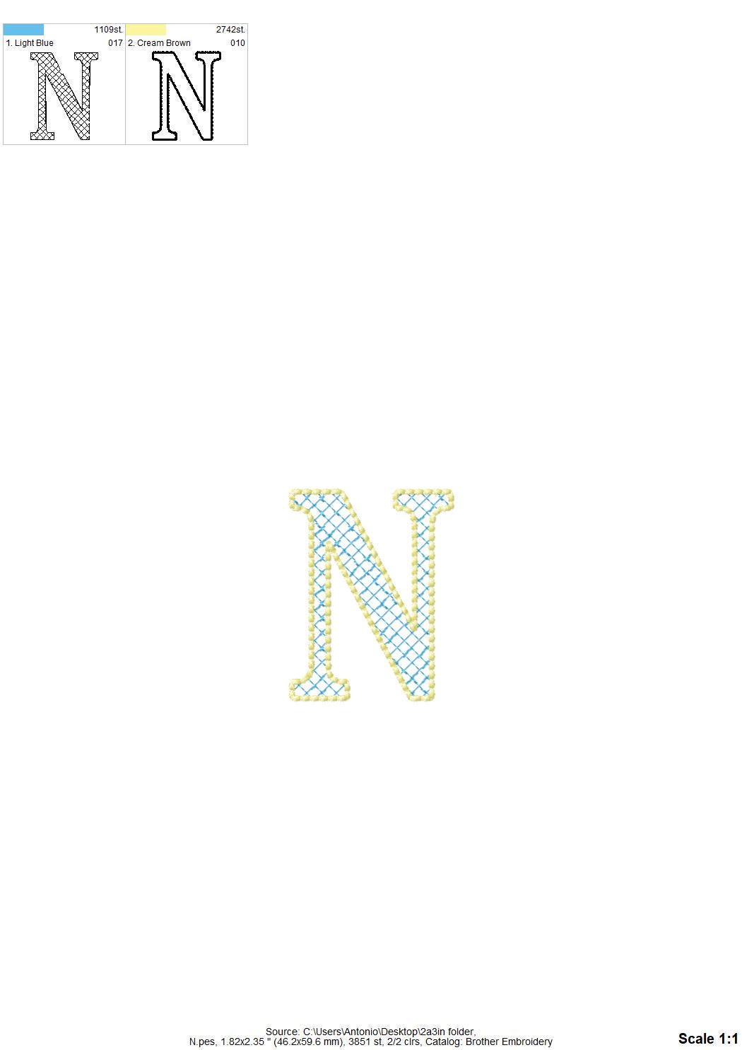 Diamond Patterned Font Nolan