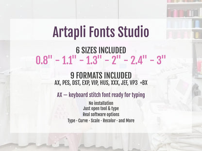 Shadow Font Fill Stitch