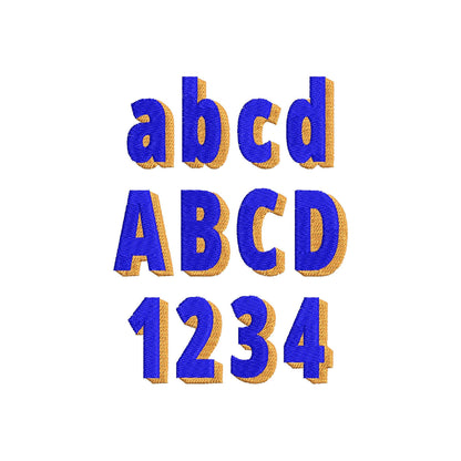 Shadow Font Fill Stitch