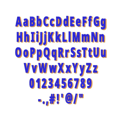 Shadow Font Fill Stitch
