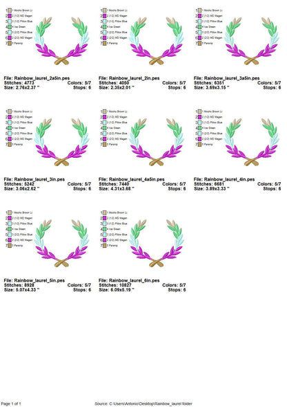 Laurel Wreath and Font Set