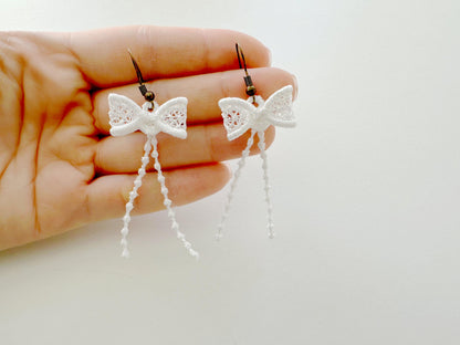 Dangle Bow Earrings FSL