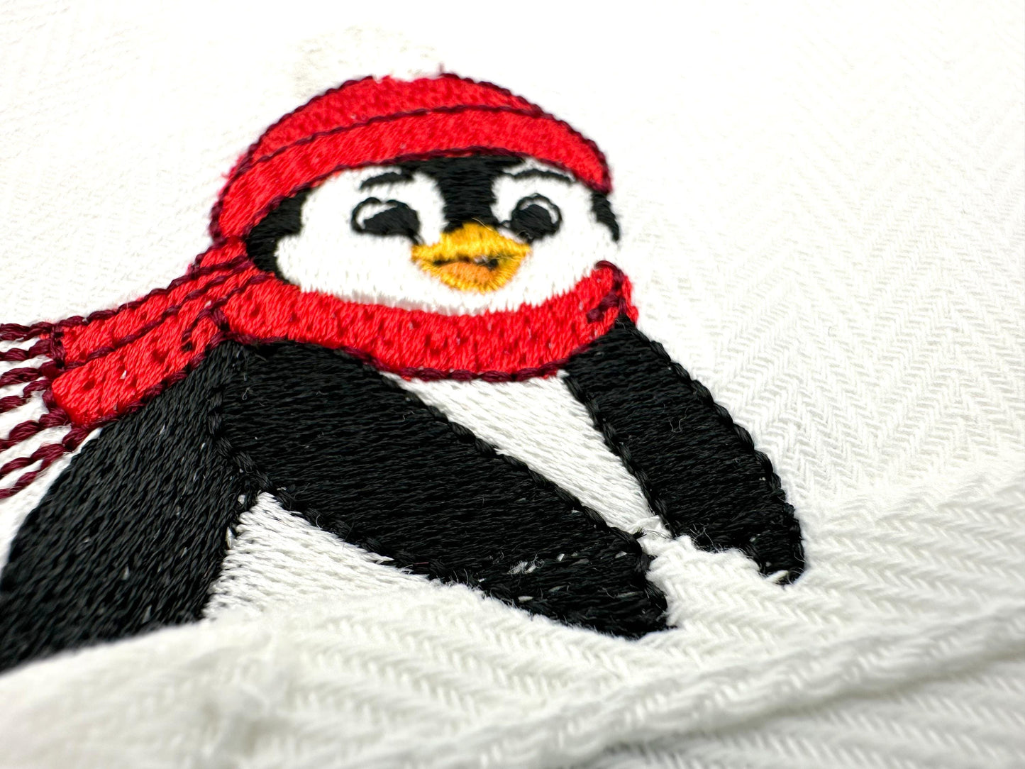 Little Penguin Stealing Towel
