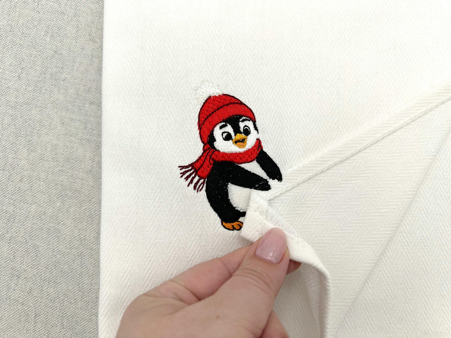 Little Penguin Stealing Towel