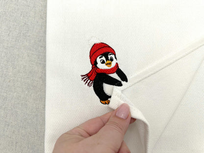 Little Penguin Stealing Towel