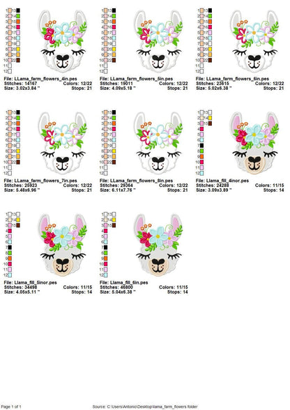 Floral Llama
