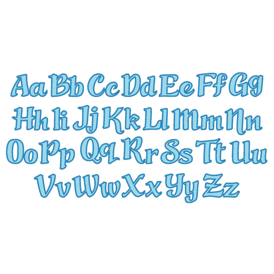 Monogram Applique Font Nadia machine embroidery designs lowercase uppercase kids girls and boys Alphabet