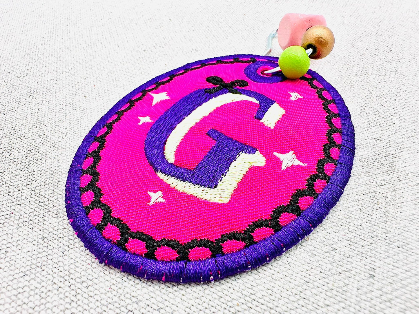 Halloween Monogram Bag Tag Charm
