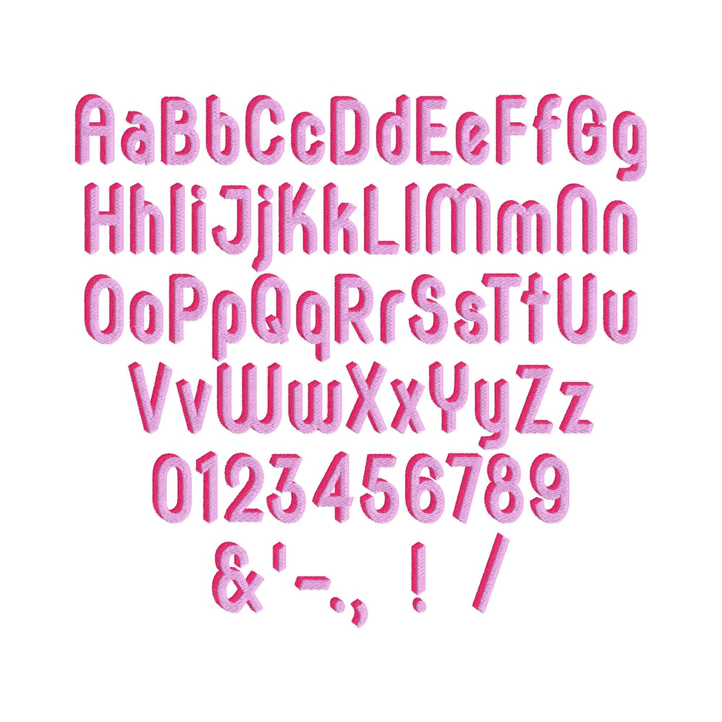 Rounded Shadow Font