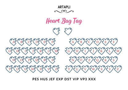 Split Heart Puzzle Keychain