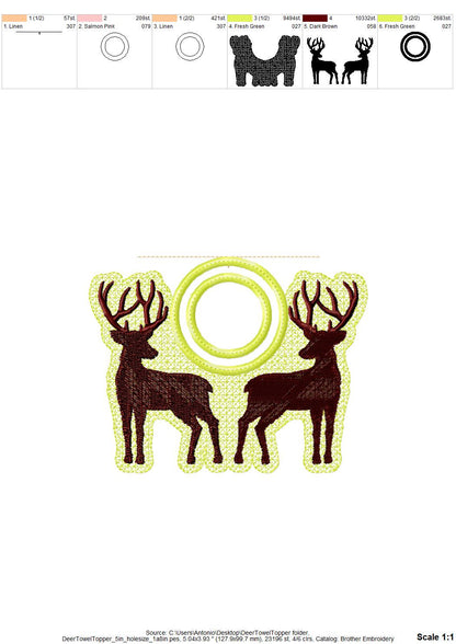 Buck Deer Towel Topper