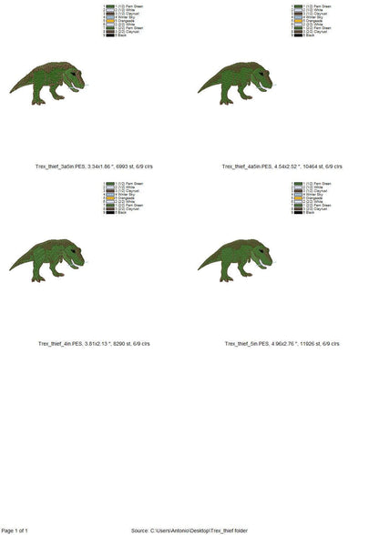 Naughty Playing Trex Dinosaur