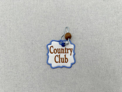 Country Club Bag Tag Charm Set