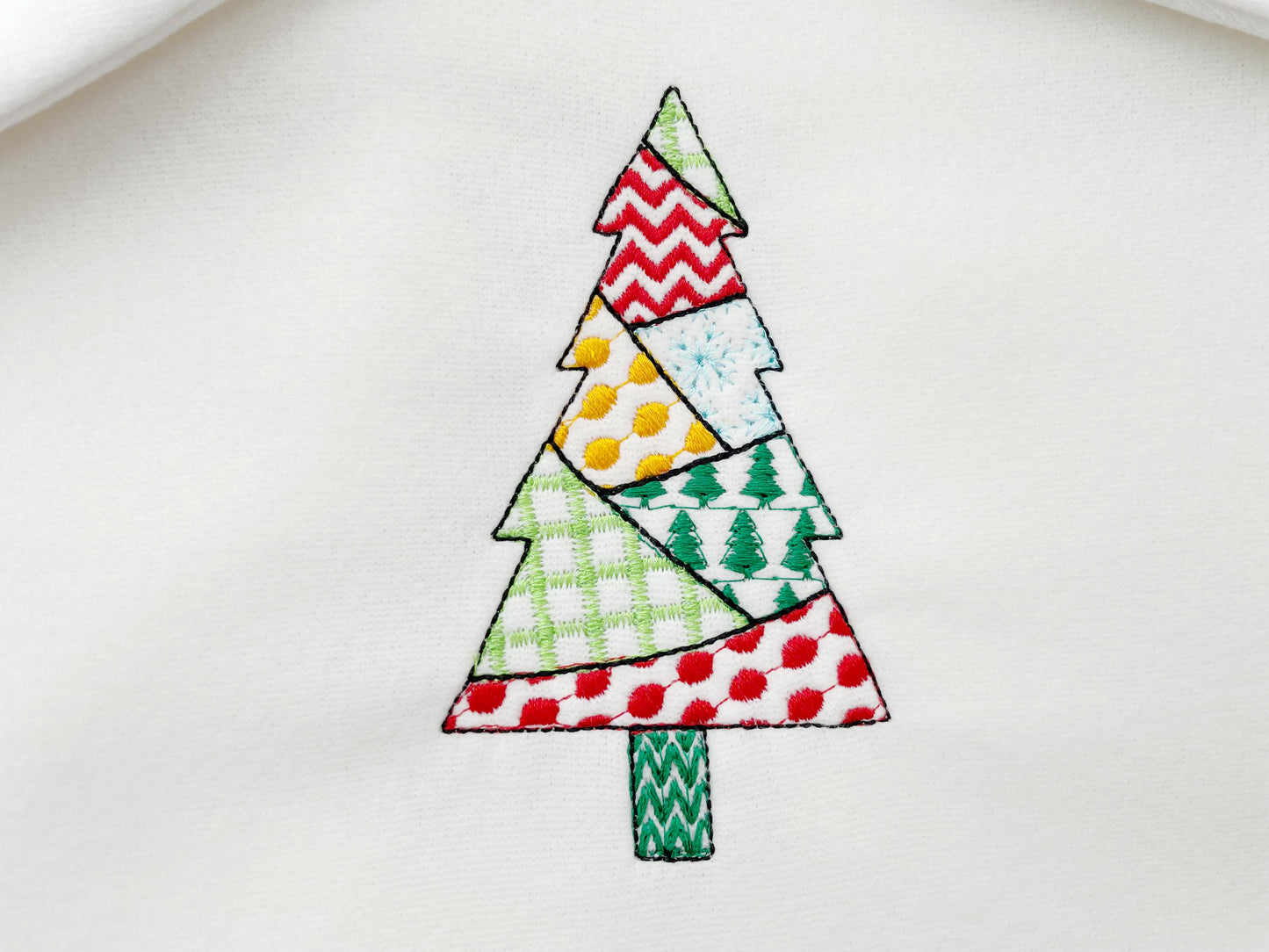 Patchwork Christmas Tree Set