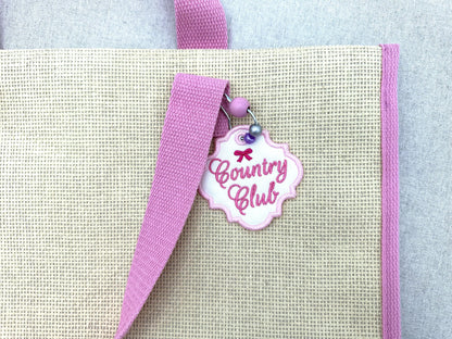 Country Chic Bag Tag Charm Set