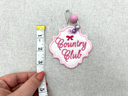 Country Chic Bag Tag Charm Set