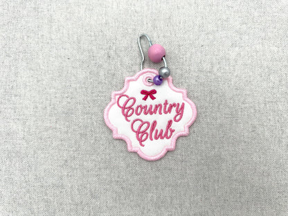 Country Chic Bag Tag Charm Set
