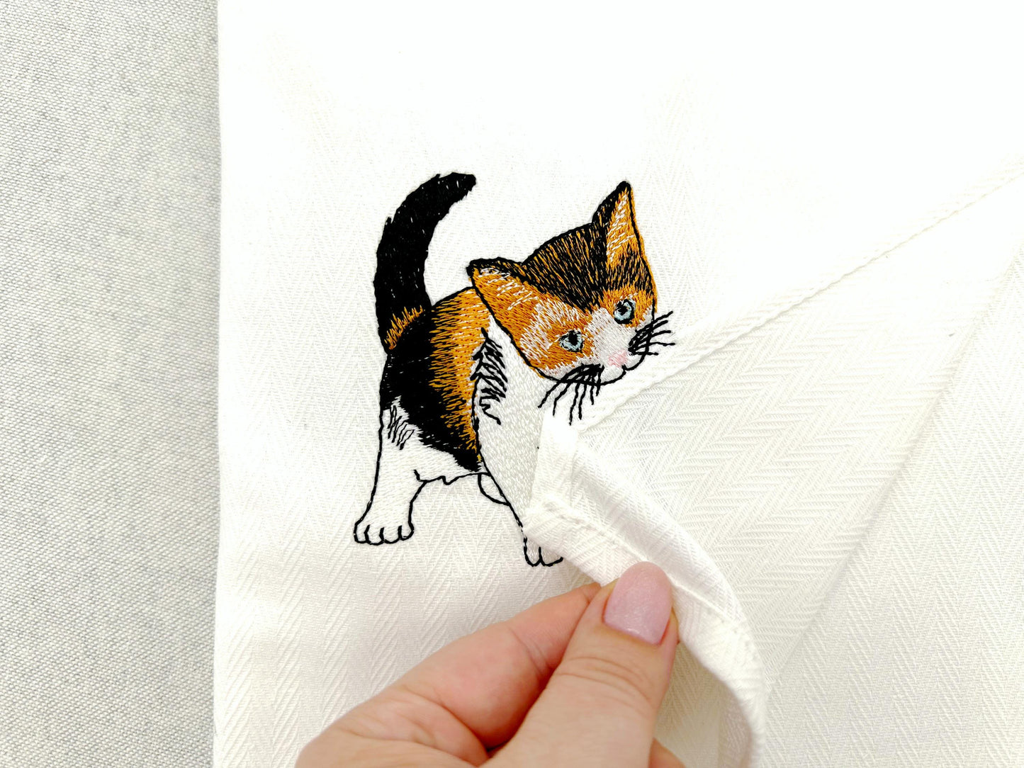 Lovely Playing Calico Kitten