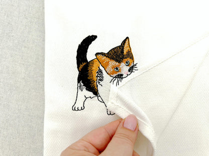 Lovely Playing Calico Kitten