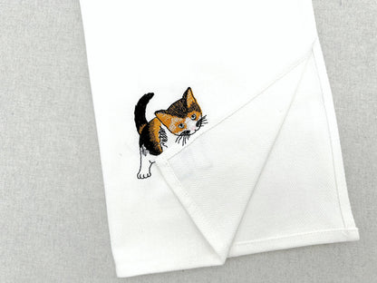 Lovely Playing Calico Kitten