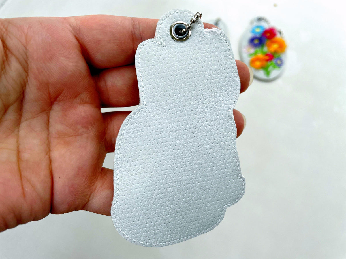 Fluffy Kitty Cat Keychain