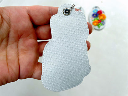 Fluffy Kitty Cat Keychain