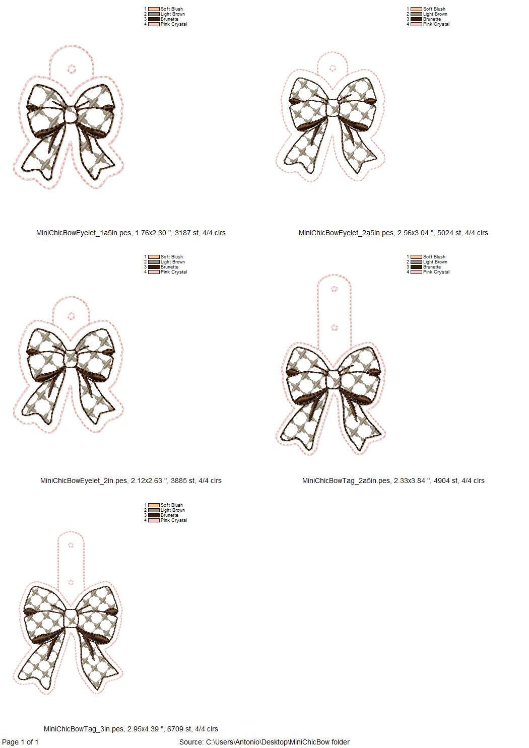 Chic Mini Bow Keychain