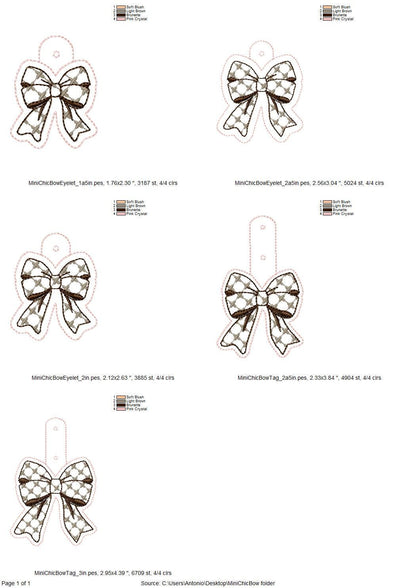 Chic Mini Bow Keychain