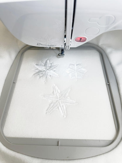 Fringed Snowflake Set of 3