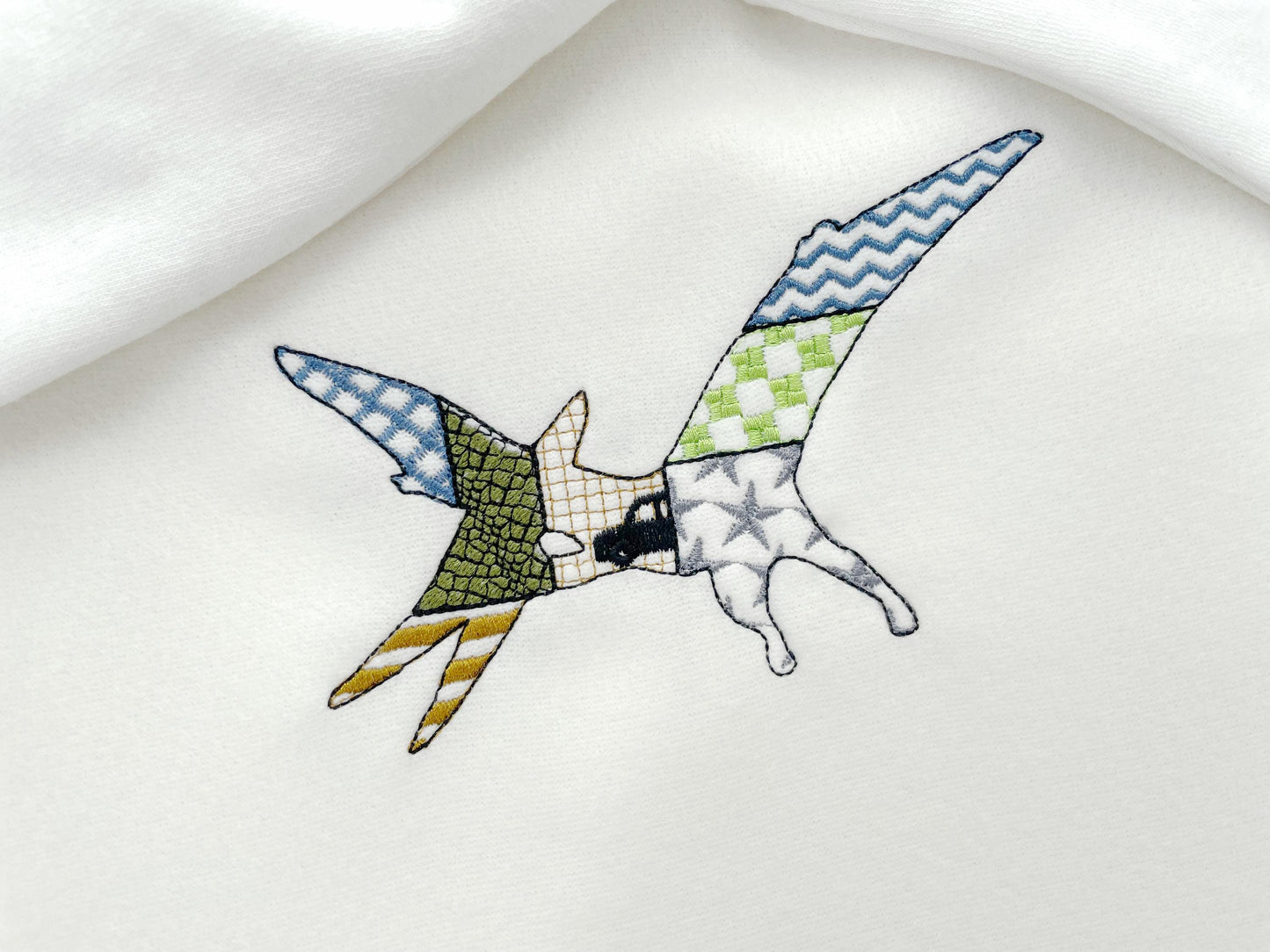 Patchwork Pterodactyl Dinosaur