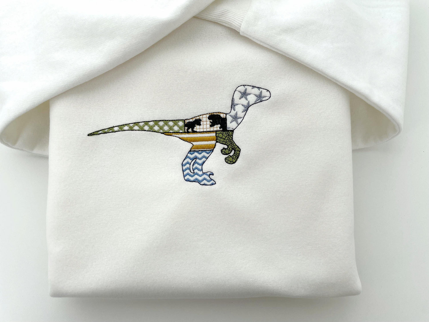 Patchwork Velociraptor Dinosaur