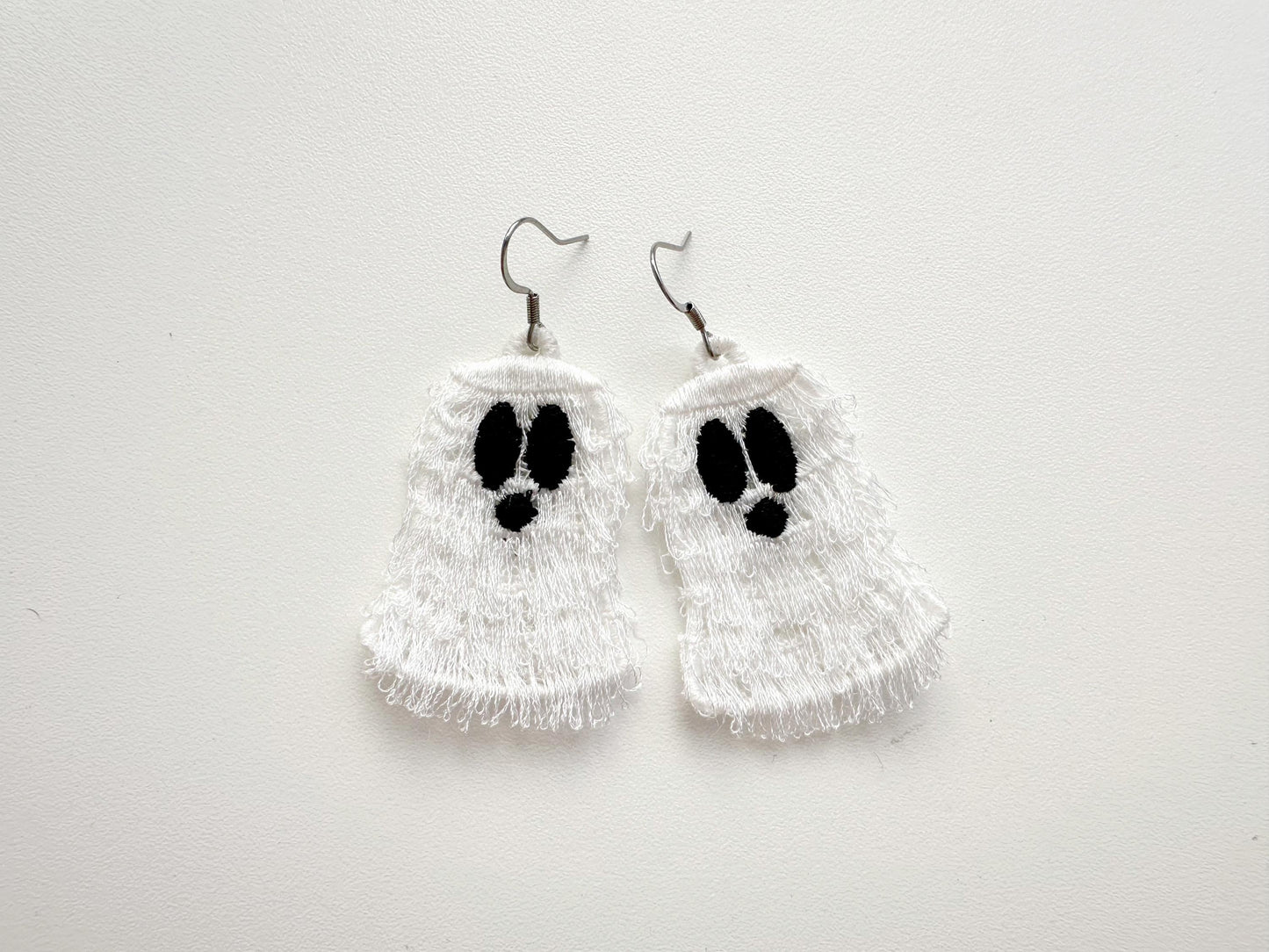 Spooky Ghost Fluffy Earrings FSL