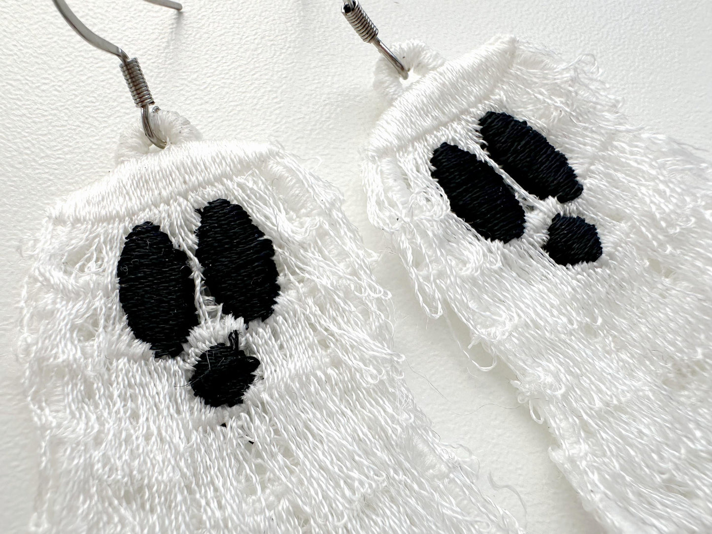 Spooky Ghost Fluffy Earrings FSL