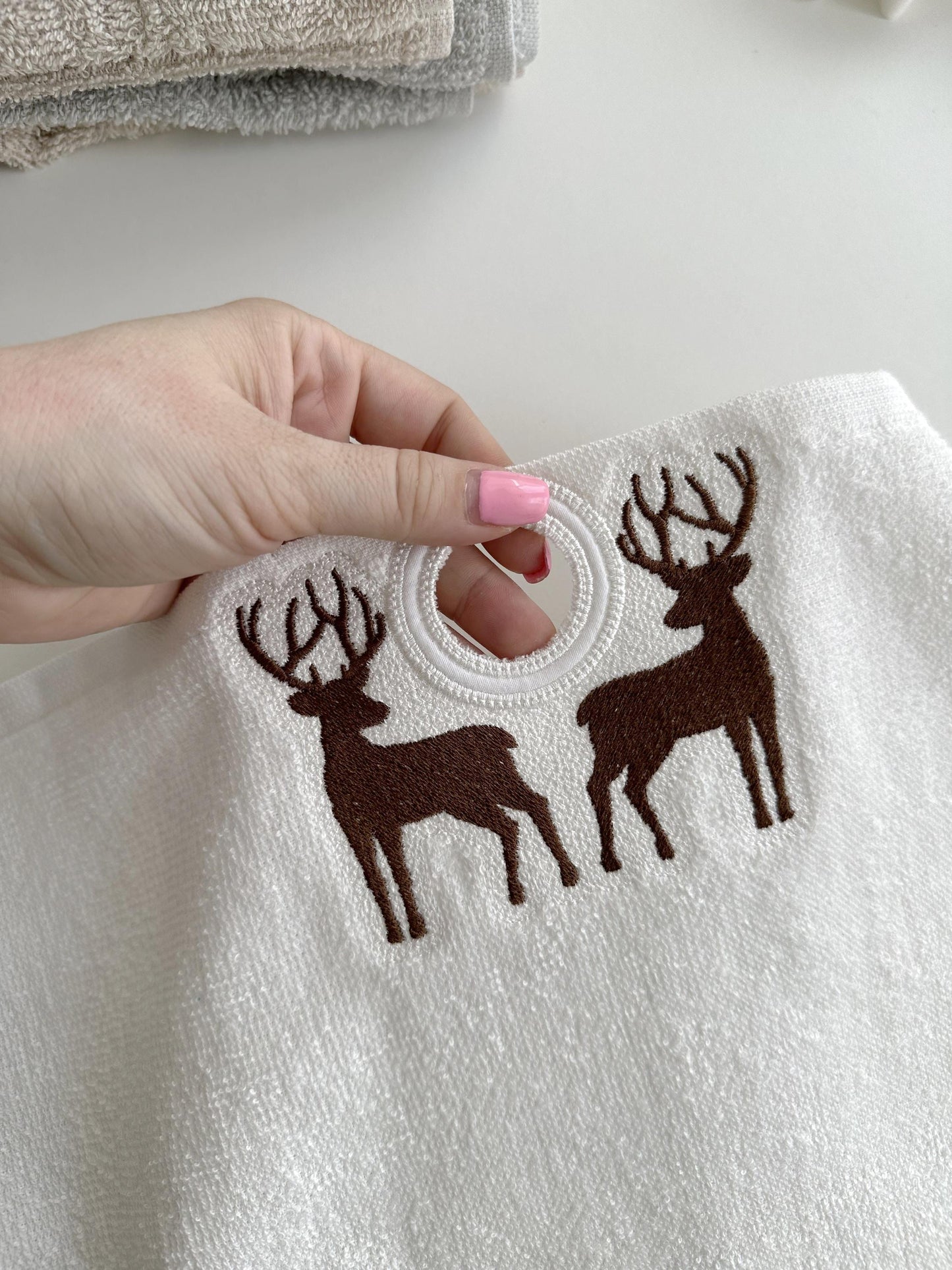 Buck Deer Towel Topper