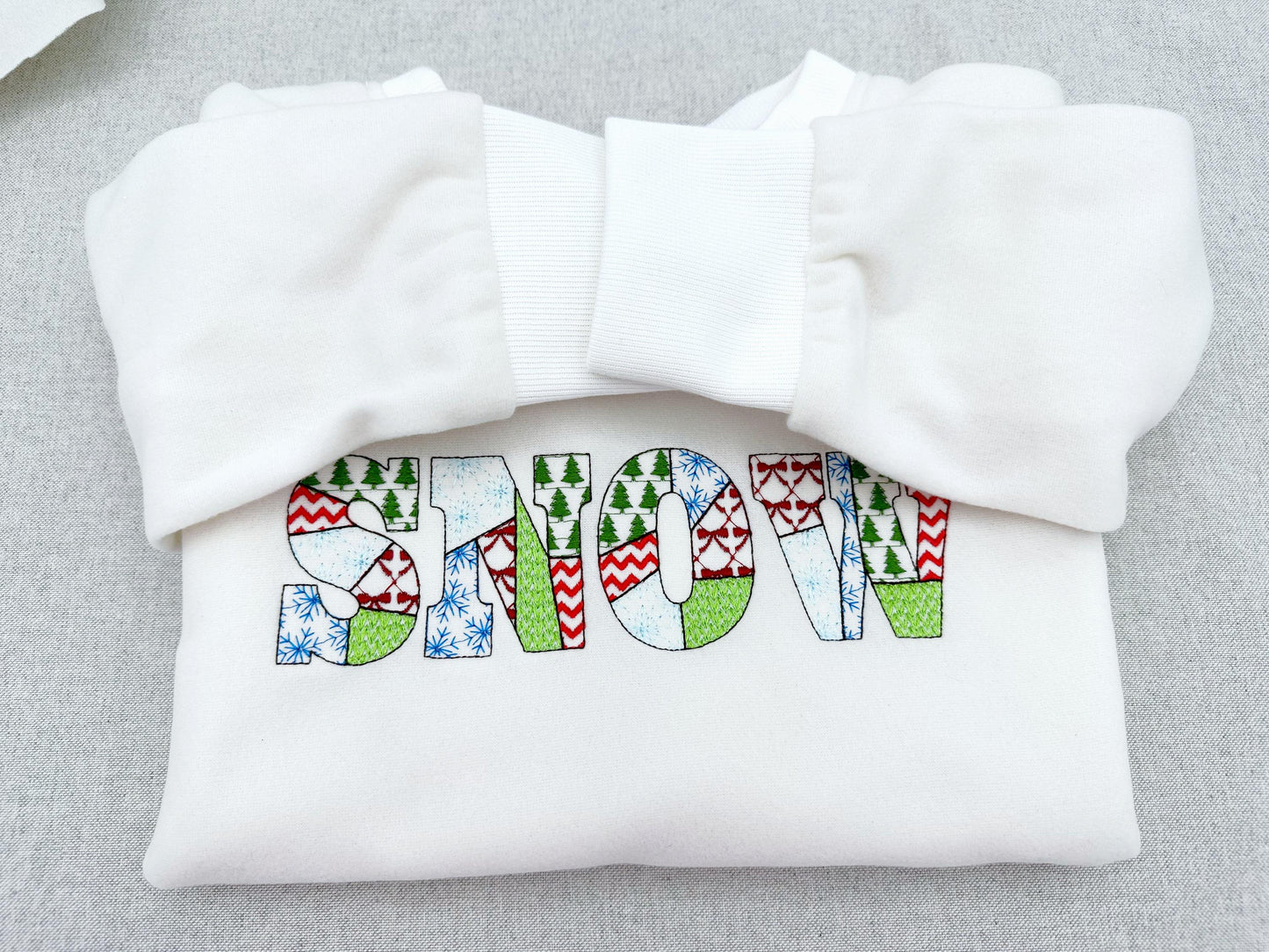 Christmas Patterned Block Bold Font Patchwork alphabet Monogram letters numbers machine embroidery designs