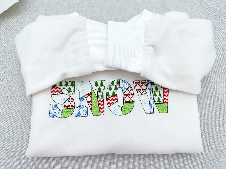Christmas Patterned Block Bold Font Patchwork alphabet Monogram letters numbers machine embroidery designs