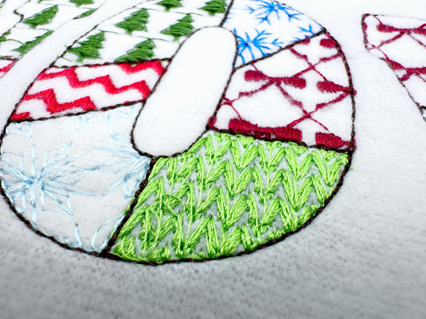 Christmas Patchwork Block Font