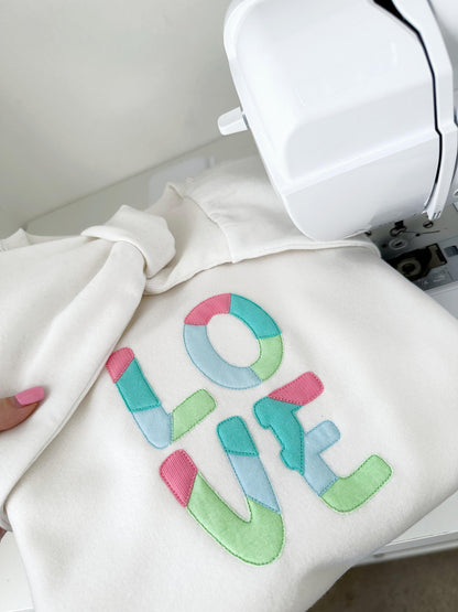 Raggedy Applique Patchwork Font