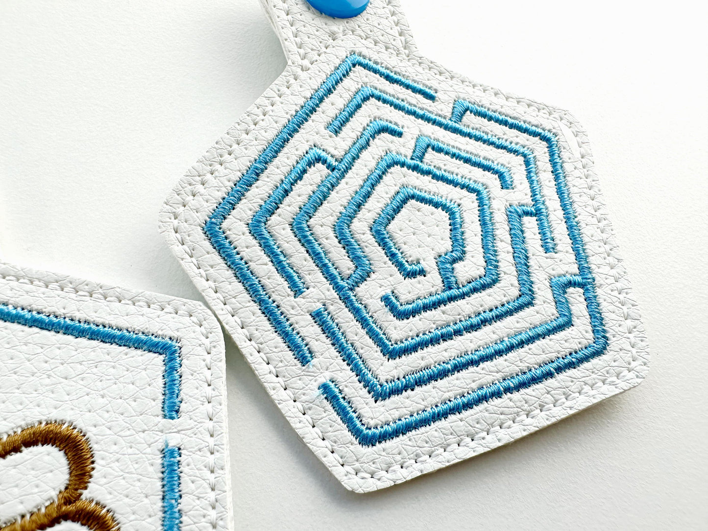 Pentagon Labyrinth Keychain