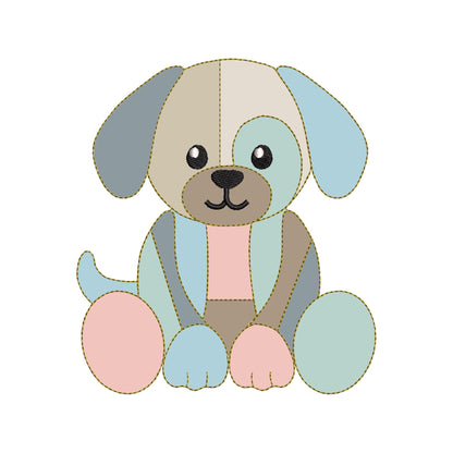 Little Patchwork Puppy Toy