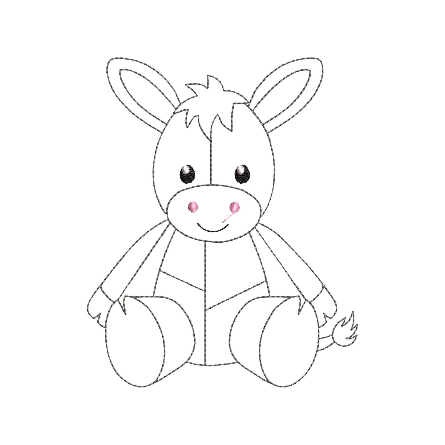 Little Patchwork Donkey Toy