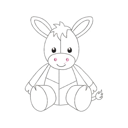 Little Patchwork Donkey Toy