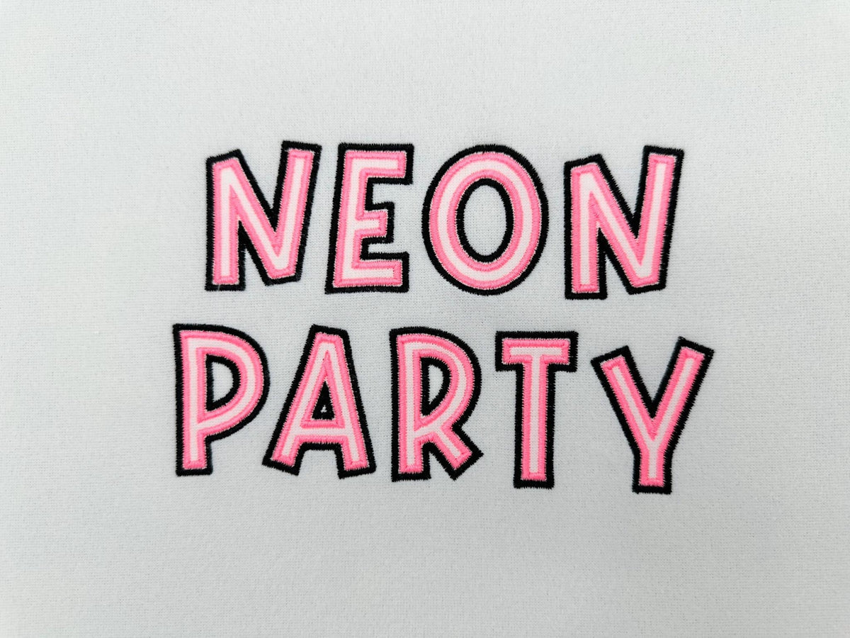 Neon Party Font 2 Outlines
