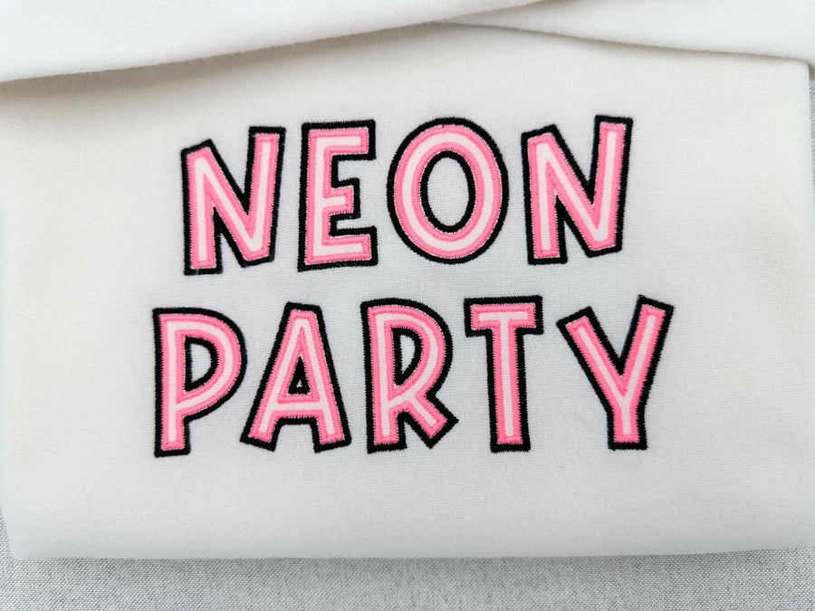 Neon Party Font 2 Outlines