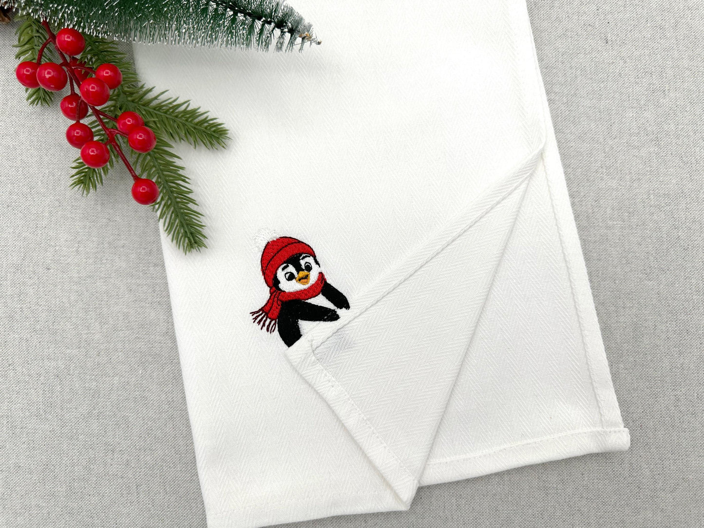 Little Penguin Stealing Towel
