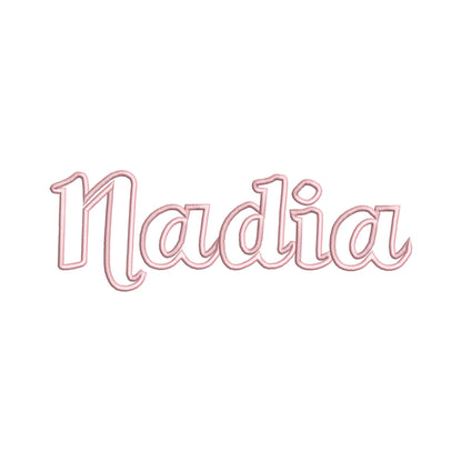 Applique Font Nadia
